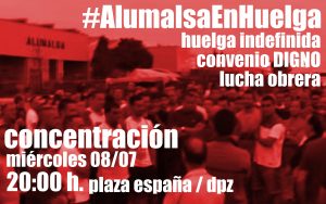 concentracion huelga alumalsa cnt